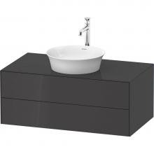 Duravit WT49860H1H1 - White Tulip Wall-Mounted Vanity Unit Graphite High Gloss