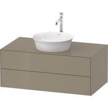 Duravit WT49860H2H2 - White Tulip Wall-Mounted Vanity Unit Stone Gray High Gloss