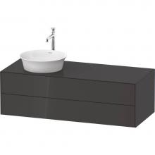 Duravit WT4987LH1H1 - White Tulip Wall-Mounted Vanity Unit Graphite