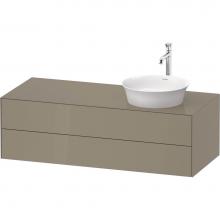 Duravit WT4987RH2H2 - White Tulip Wall-Mounted Vanity Unit Stone Gray