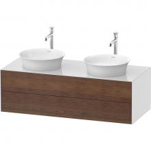 Duravit WT4988B7785 - White Tulip Wall-Mounted Vanity Unit American Walnut