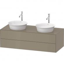 Duravit WT4988BH2H2 - White Tulip Wall-Mounted Vanity Unit Stone Gray