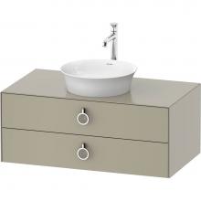 Duravit WT499106060 - White Tulip Wall-Mounted Vanity Unit Taupe Satin Matte