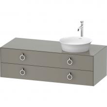 Duravit WT4992R9292 - White Tulip Wall-Mounted Vanity Unit Stone Gray