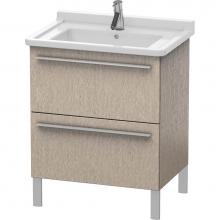 Duravit XL653501111 - Duravit X-Large Two Drawer Floorstanding Vanity Unit Cashmere Oak