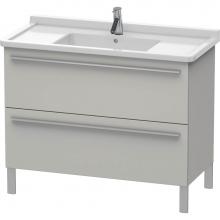 Duravit XL653700707 - Duravit X-Large Two Drawer Floorstanding Vanity Unit Concrete Gray