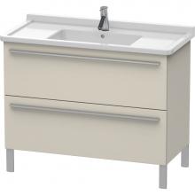 Duravit XL653709191 - Duravit X-Large Two Drawer Floorstanding Vanity Unit Taupe