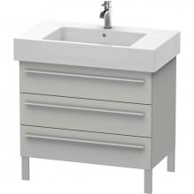 Duravit XL655300707 - Duravit X-Large Three Drawer Floorstanding Vanity Unit Concrete Gray