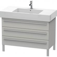 Duravit XL655400707 - Duravit X-Large Three Drawer Floorstanding Vanity Unit Concrete Gray