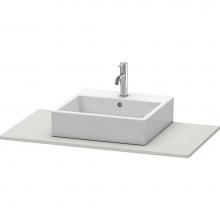 Duravit XS060E00707 - Duravit XSquare Console with One Sink Cut-Out Concrete Gray