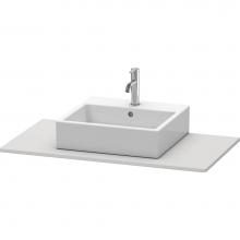 Duravit XS060E03939 - Duravit XSquare Console with One Sink Cut-Out Nordic White