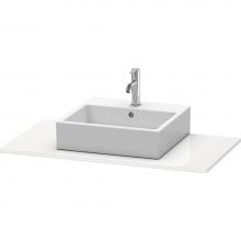 Duravit XS060E08585 - Duravit XSquare Console with One Sink Cut-Out White