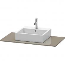 Duravit XS060E08989 - Duravit XSquare Console with One Sink Cut-Out Flannel Gray