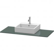 Duravit XS060F03838 - Duravit XSquare Console with One Sink Cut-Out Dolomite Gray