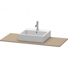 Duravit XS060F07575 - Duravit XSquare Console with One Sink Cut-Out Linen