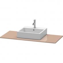 Duravit XS060F08686 - Duravit XSquare Console with One Sink Cut-Out Cappuccino