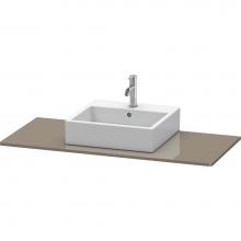 Duravit XS060F08989 - Duravit XSquare Console with One Sink Cut-Out Flannel Gray