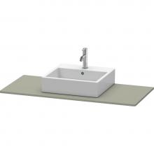 Duravit XS060F09292 - Duravit XSquare Console with One Sink Cut-Out Stone Gray