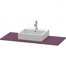 Duravit XS060F09494 - Duravit XSquare Console with One Sink Cut-Out Aubergine