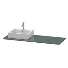 Duravit XS060GL3838 - Duravit XSquare Console with One Sink Cut-Out Dolomite Gray