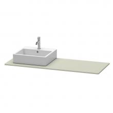 Duravit XS060GL6060 - Duravit XSquare Console with One Sink Cut-Out Taupe