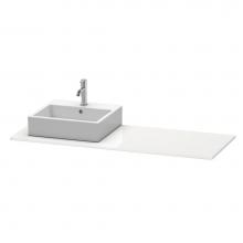 Duravit XS060GL8585 - Duravit XSquare Console with One Sink Cut-Out White