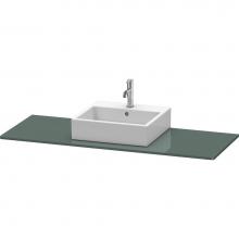 Duravit XS060GM3838 - Duravit XSquare Console with One Sink Cut-Out Dolomite Gray