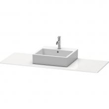 Duravit XS060GM8585 - Duravit XSquare Console with One Sink Cut-Out White