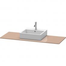 Duravit XS060GM8686 - Duravit XSquare Console with One Sink Cut-Out Cappuccino