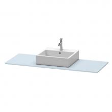 Duravit XS060GM9797 - Duravit XSquare Console with One Sink Cut-Out Light Blue