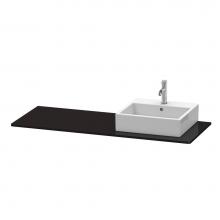 Duravit XS060GR4040 - Duravit XSquare Console with One Sink Cut-Out Black