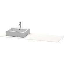 Duravit XS060HL2222 - Duravit XSquare Console with One Sink Cut-Out White