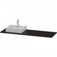 Duravit XS060HL4040 - Duravit XSquare Console with One Sink Cut-Out Black