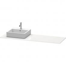 Duravit XS060HL8585 - Duravit XSquare Console with One Sink Cut-Out White