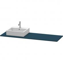 Duravit XS060HL9898 - Duravit XSquare Console with One Sink Cut-Out Midnight Blue