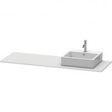 Duravit XS060HR3636 - Duravit XSquare Console with One Sink Cut-Out White