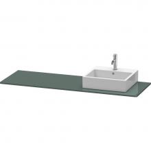 Duravit XS060HR3838 - Duravit XSquare Console with One Sink Cut-Out Dolomite Gray