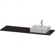 Duravit XS060HR4040 - Duravit XSquare Console with One Sink Cut-Out Black