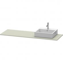 Duravit XS060HR6060 - Duravit XSquare Console with One Sink Cut-Out Taupe