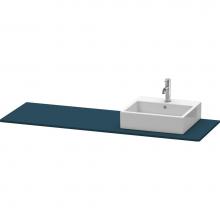 Duravit XS060HR9898 - Duravit XSquare Console with One Sink Cut-Out Midnight Blue