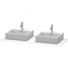 Duravit XS063GB2222 - Duravit XSquare Console with Two Sink Cut-Outs White