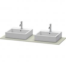 Duravit XS063GB6060 - Duravit XSquare Console with Two Sink Cut-Outs Taupe