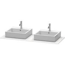 Duravit XS063GB8585 - Duravit XSquare Console with Two Sink Cut-Outs White