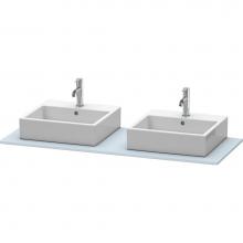 Duravit XS063GB9797 - Duravit XSquare Console with Two Sink Cut-Outs Light Blue