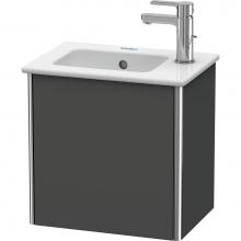 Duravit XS4170L4949 - Duravit XSquare One Door Wall-Mount Vanity Unit Graphite