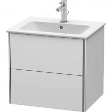 Duravit XS417103636 - Duravit XSquare Two Drawer Wall-Mount Vanity Unit White