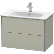 Duravit XS417206060 - Duravit XSquare Two Drawer Wall-Mount Vanity Unit Taupe