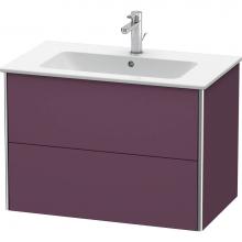 Duravit XS417209494 - Duravit XSquare Two Drawer Wall-Mount Vanity Unit Aubergine