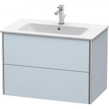 Duravit XS417209797 - Duravit XSquare Two Drawer Wall-Mount Vanity Unit Light Blue