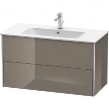 Duravit XS417308989 - Duravit XSquare Two Drawer Wall-Mount Vanity Unit Flannel Gray